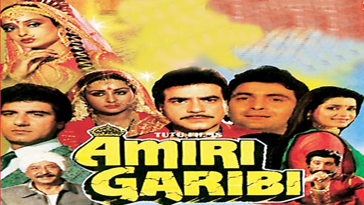 Amiri Garibi L Jeetendra, Rekha, Rishi Kapoor, Poonam - Amiri Garibi Movie , HD Wallpaper & Backgrounds