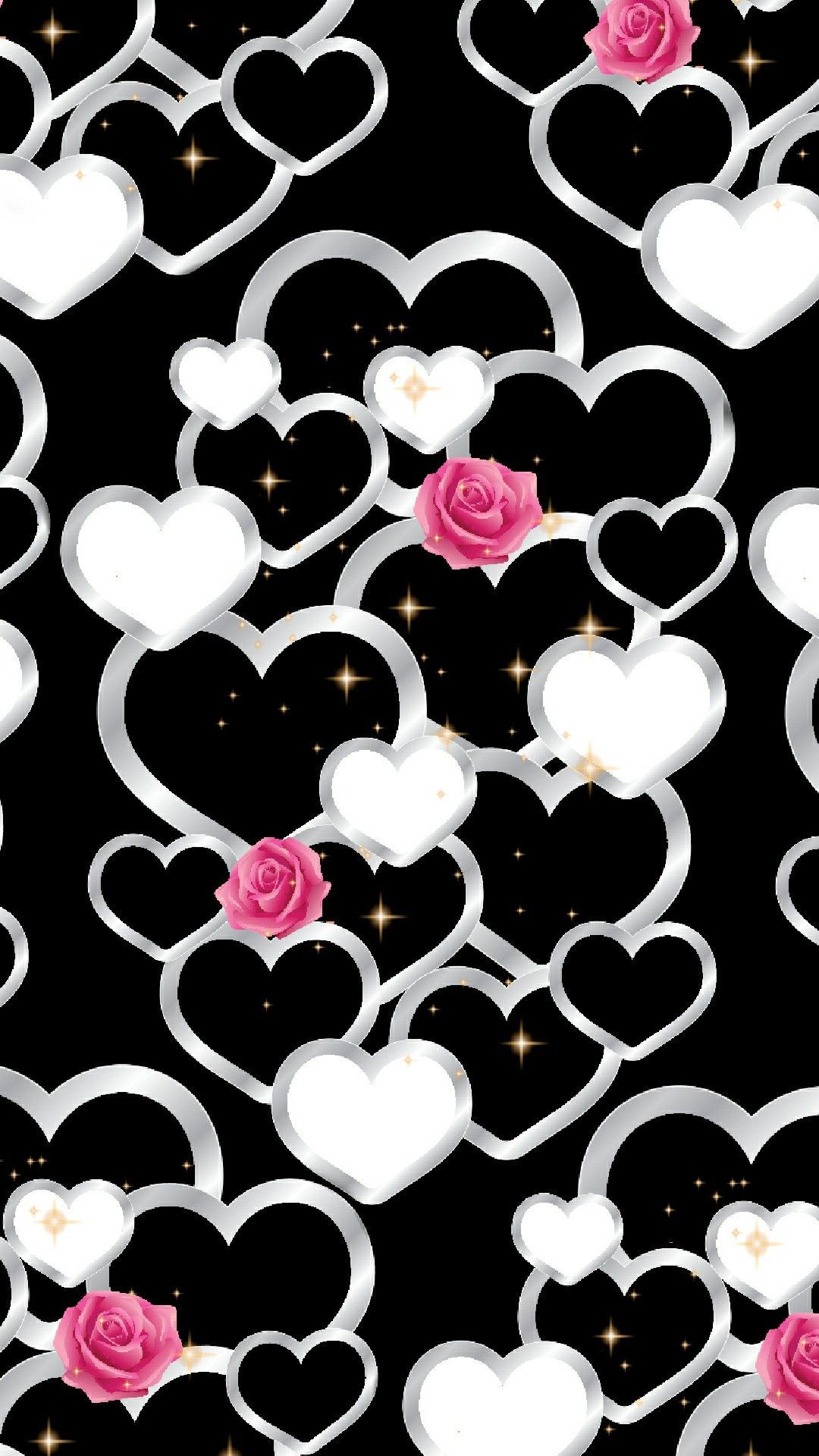 Heart & Roses Wallpaper By Artist Unknown - Full Hd Stylish Baby , HD Wallpaper & Backgrounds