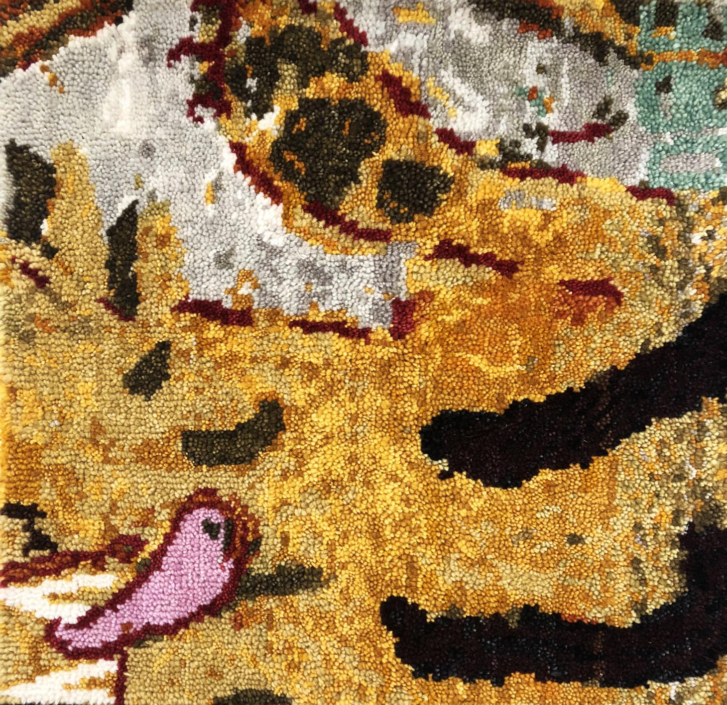 Rose Wylie Rug Design - Carpet , HD Wallpaper & Backgrounds