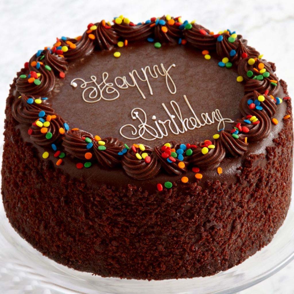 Brown Color Birth Day Cack Walls Images - Chocolate Happy Birthday Cake , HD Wallpaper & Backgrounds