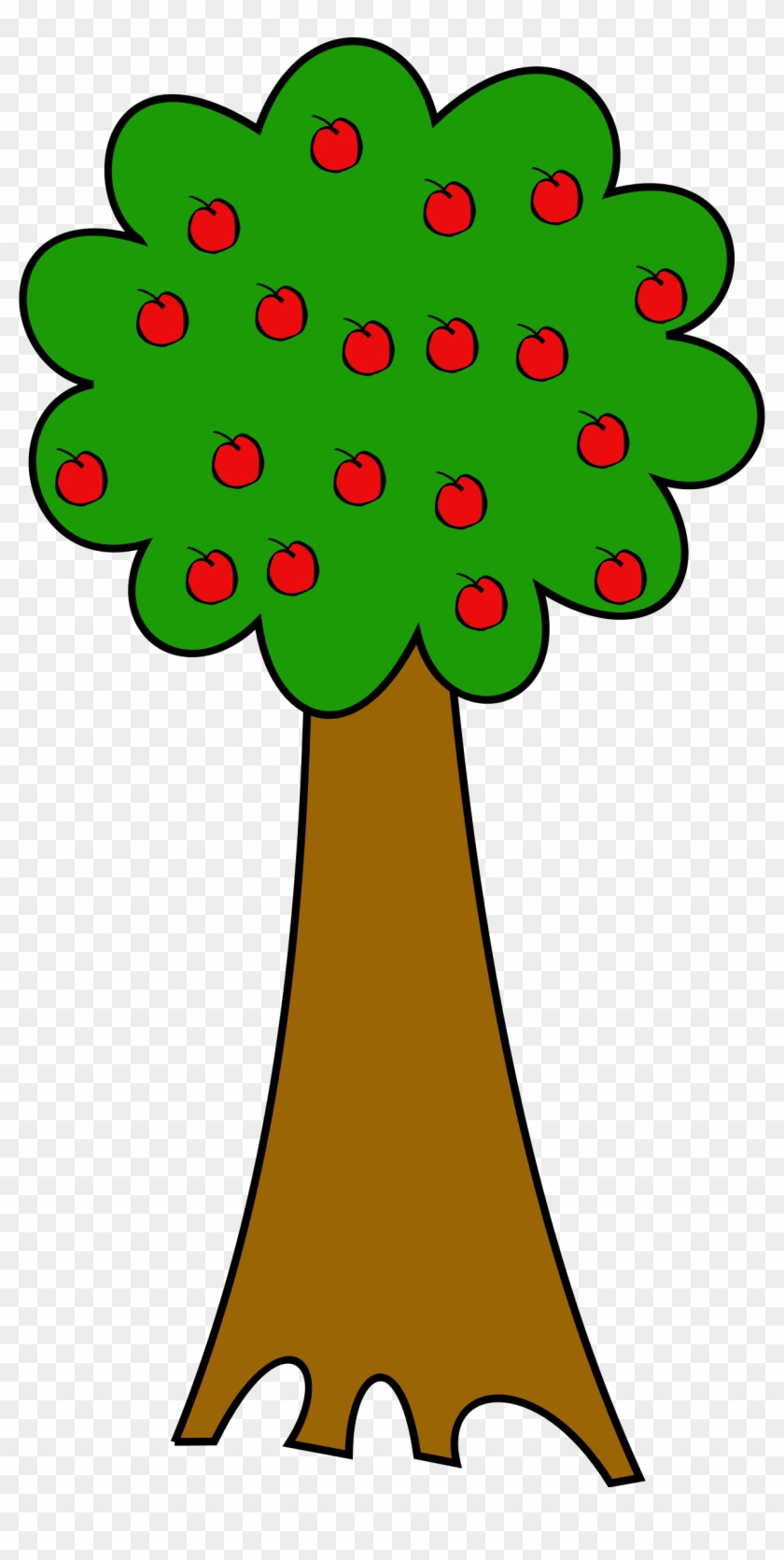 Apple Trees Clip Art - Tall Tree With Fruits , HD Wallpaper & Backgrounds