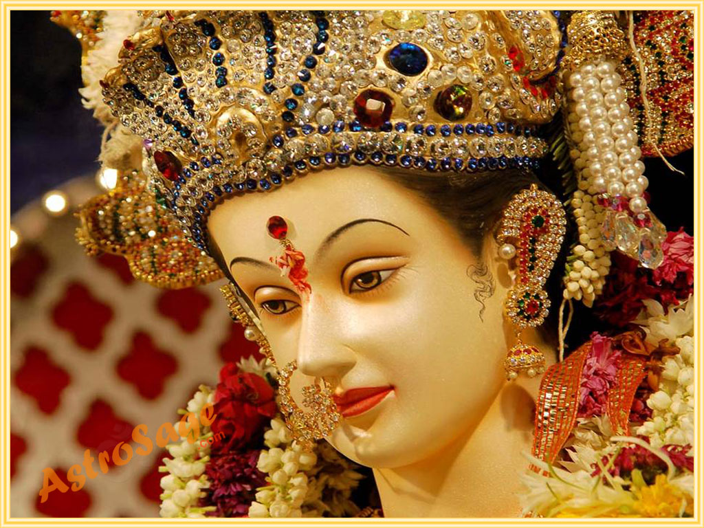 Durga Devi Wallpaper - Bhavani Mata , HD Wallpaper & Backgrounds