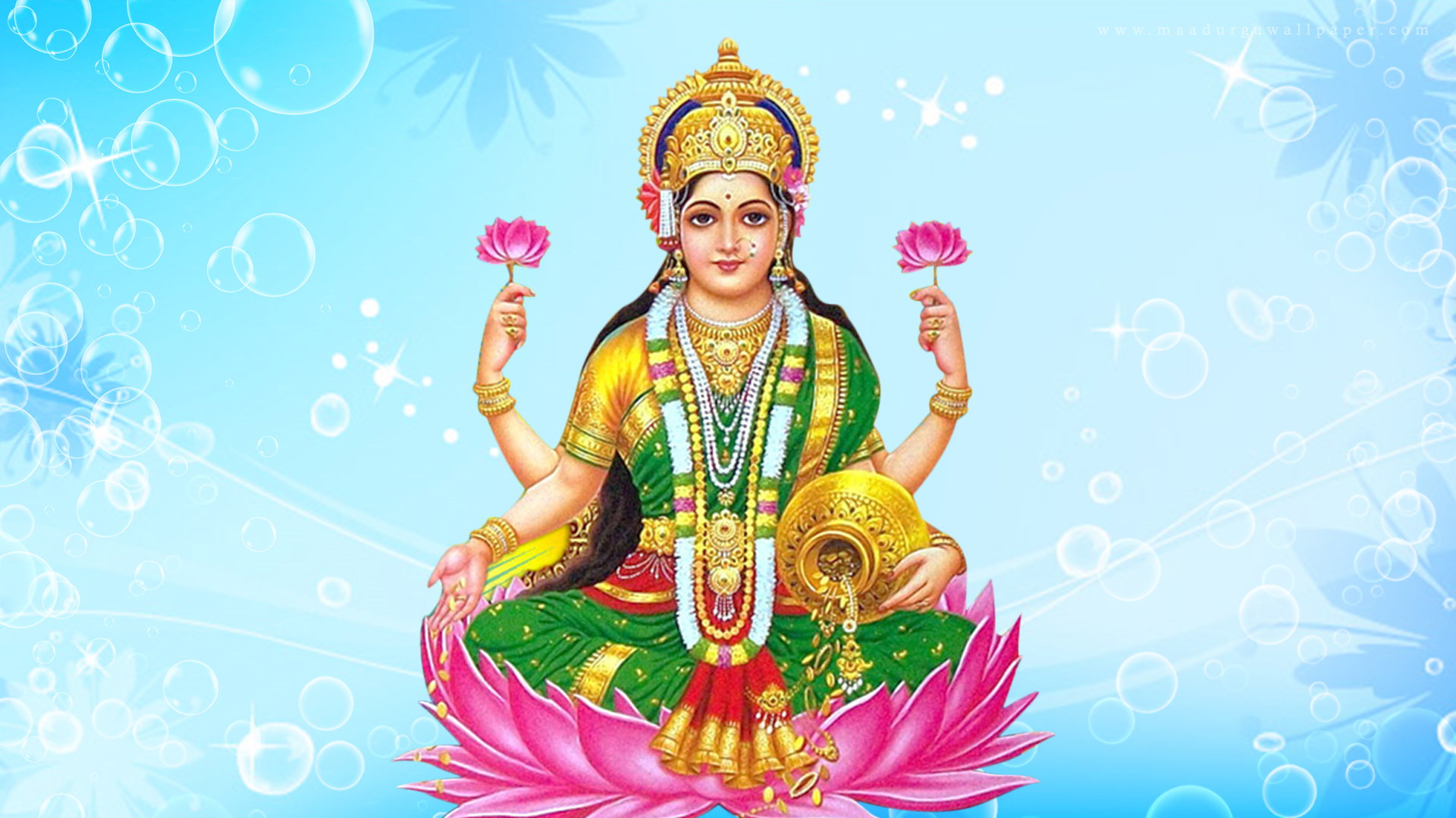 Maa Lakshmi Images - Goddess Lakshmi , HD Wallpaper & Backgrounds