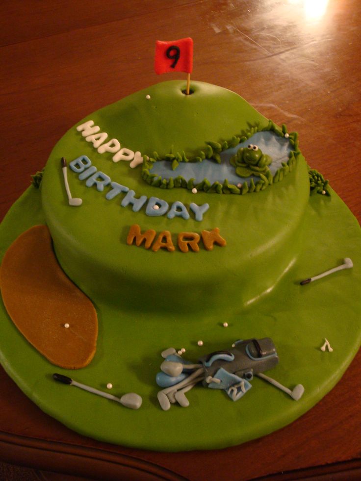 Happy Birthday Cake For Shivani - Happy Birthday Mark Golf Cake , HD Wallpaper & Backgrounds