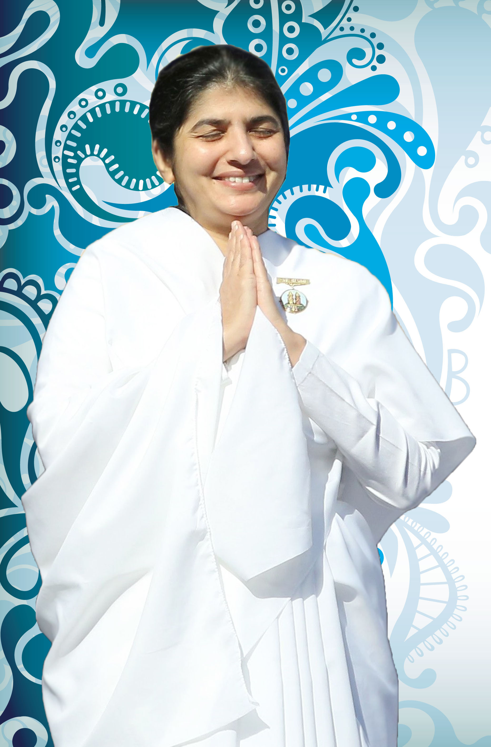 Sister Bk Shivani - Blue Flower Vector Png , HD Wallpaper & Backgrounds