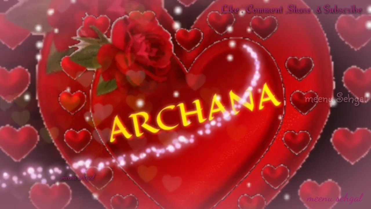 Archana 💖 Name Whatsapp Status Video - Love You Archana Name , HD Wallpaper & Backgrounds