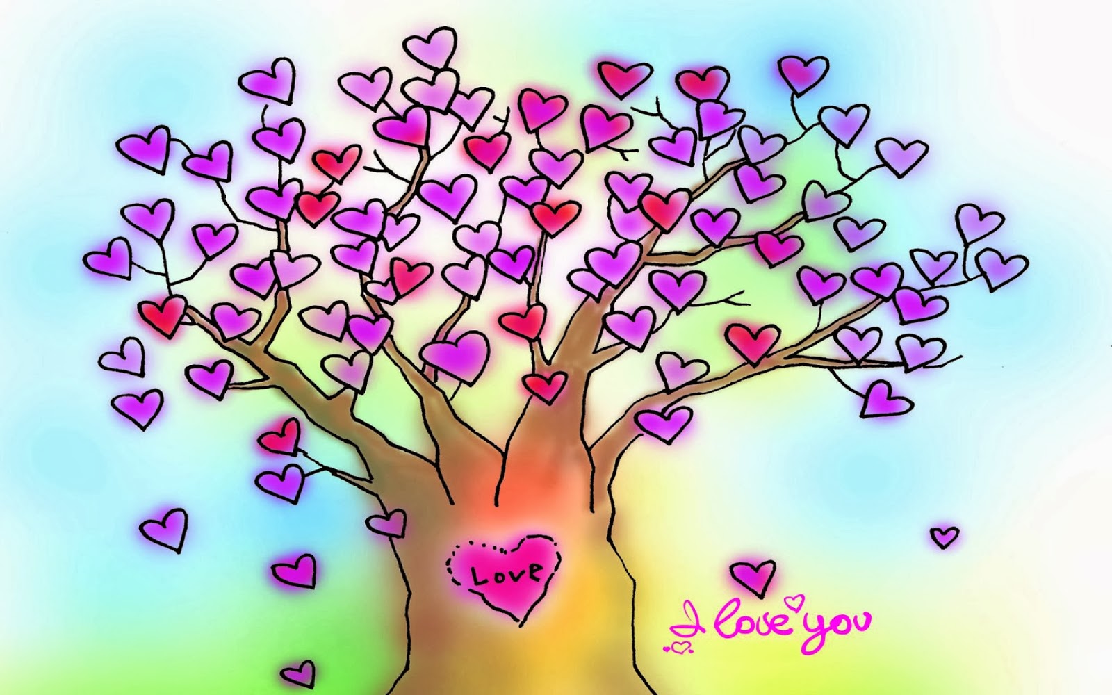 Ankit Name Wallpaper 3d - Tree I Love You , HD Wallpaper & Backgrounds