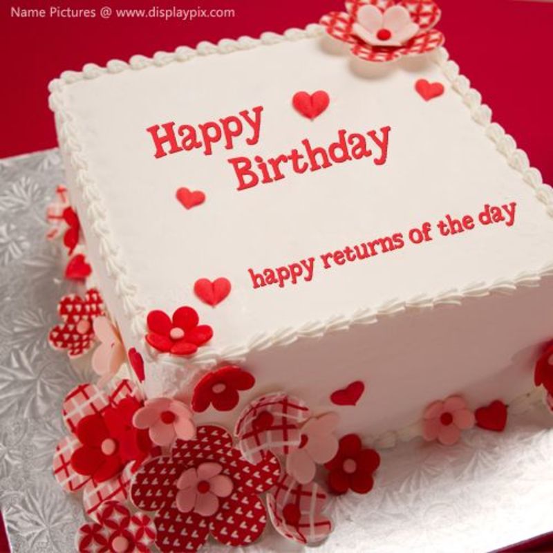 Images Of Birthday Cakes With Name Ayesha Labzada Blouse - Meni More Happy Returns Of The Day , HD Wallpaper & Backgrounds