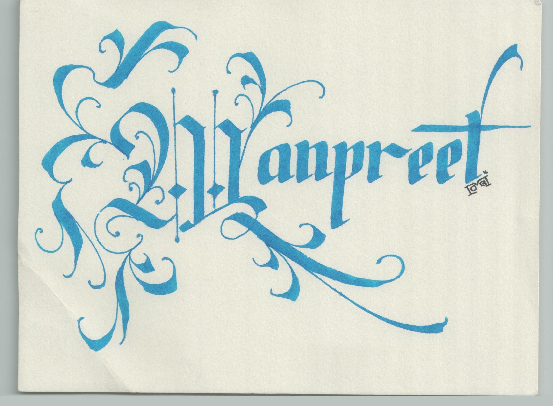 Manpreet - Calligraphy , HD Wallpaper & Backgrounds
