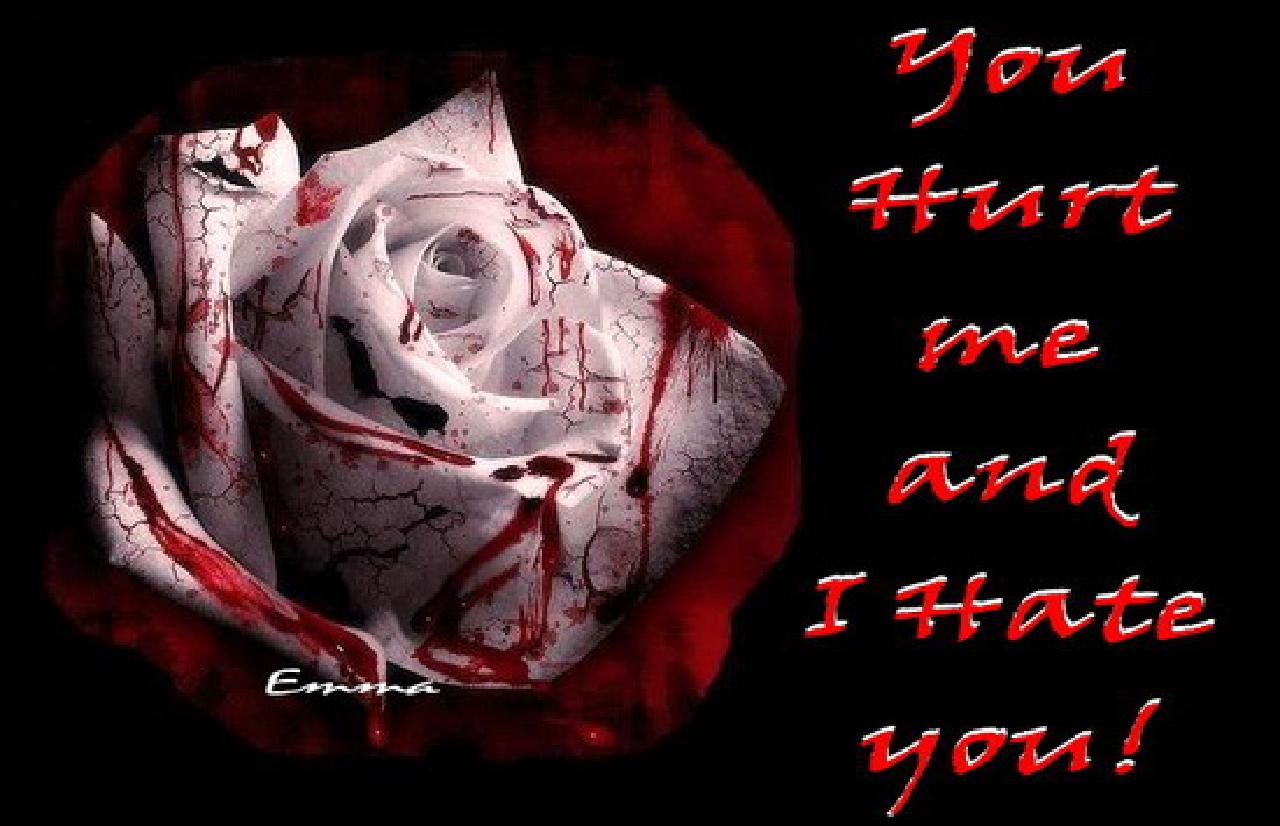 You Hurt Me And I Hate You Image - U Hurt Me Alot I Hate U , HD Wallpaper & Backgrounds