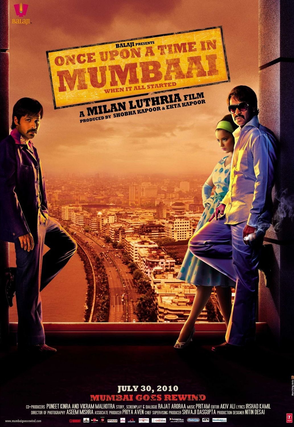 Once Upon A Time In Mumbaai 2010 Ajay Devgan , HD Wallpaper & Backgrounds