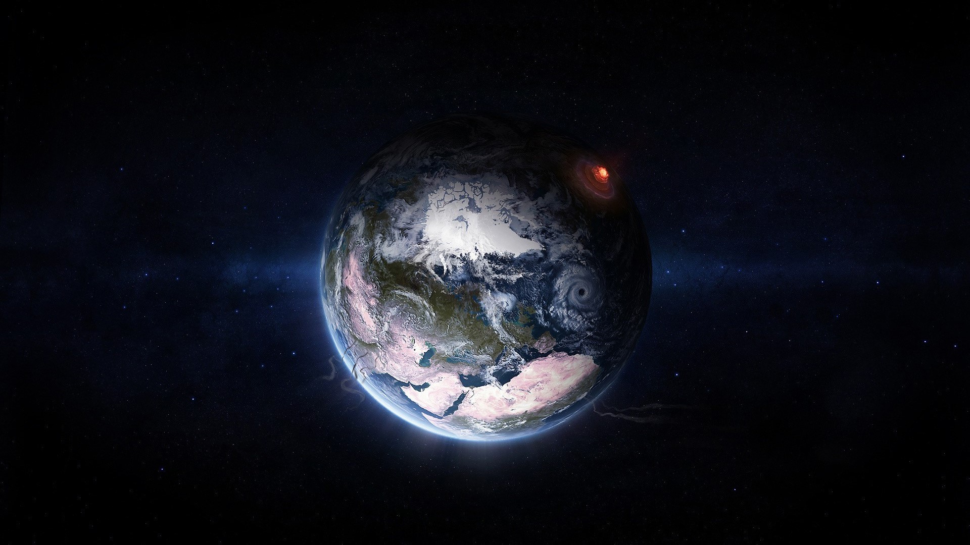 Planeta Tierra Espacio Fondo De Pantalla Estrellas - Earth , HD Wallpaper & Backgrounds
