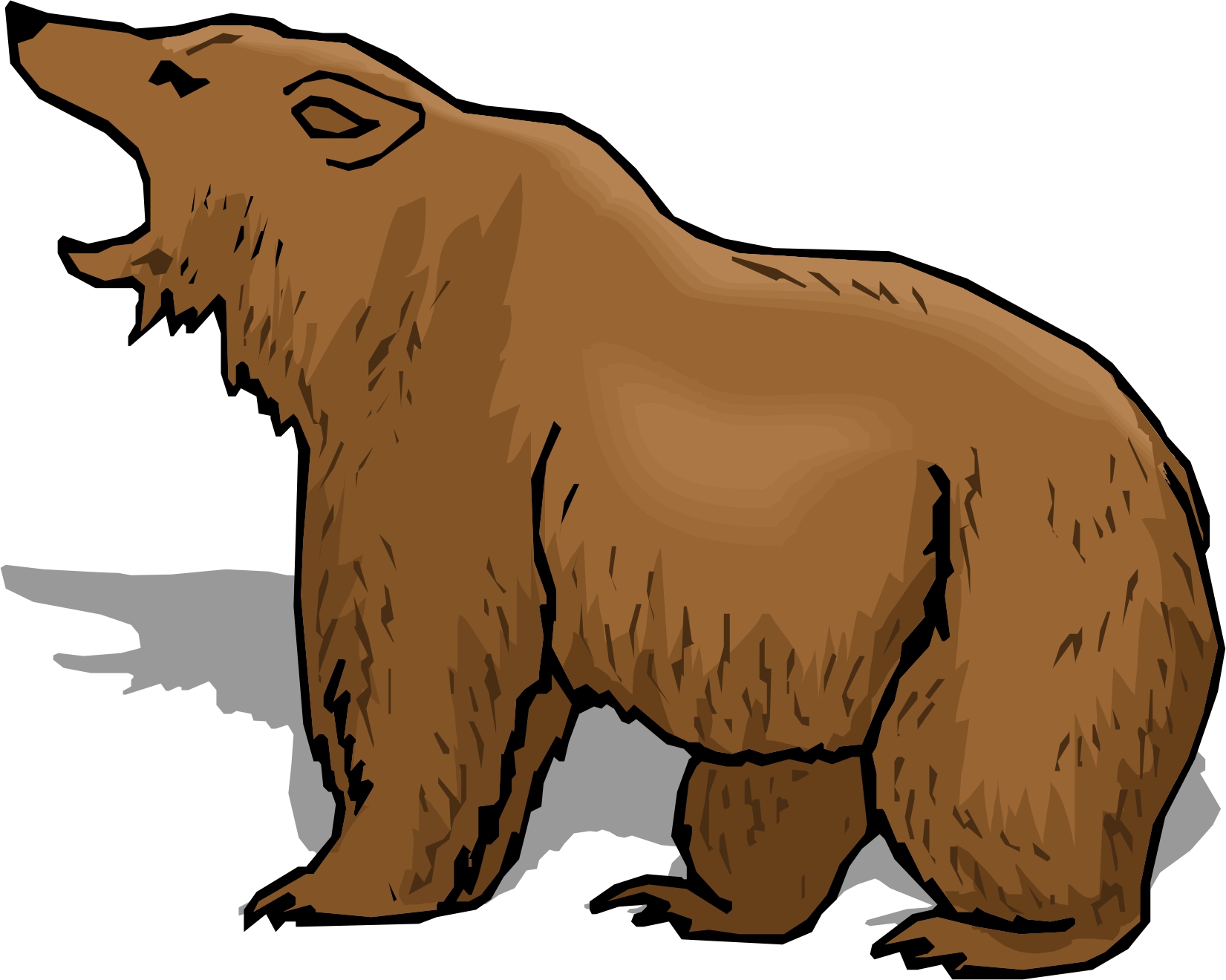 Thumb Image - Cartoon Grizzly Bear Clipart , HD Wallpaper & Backgrounds