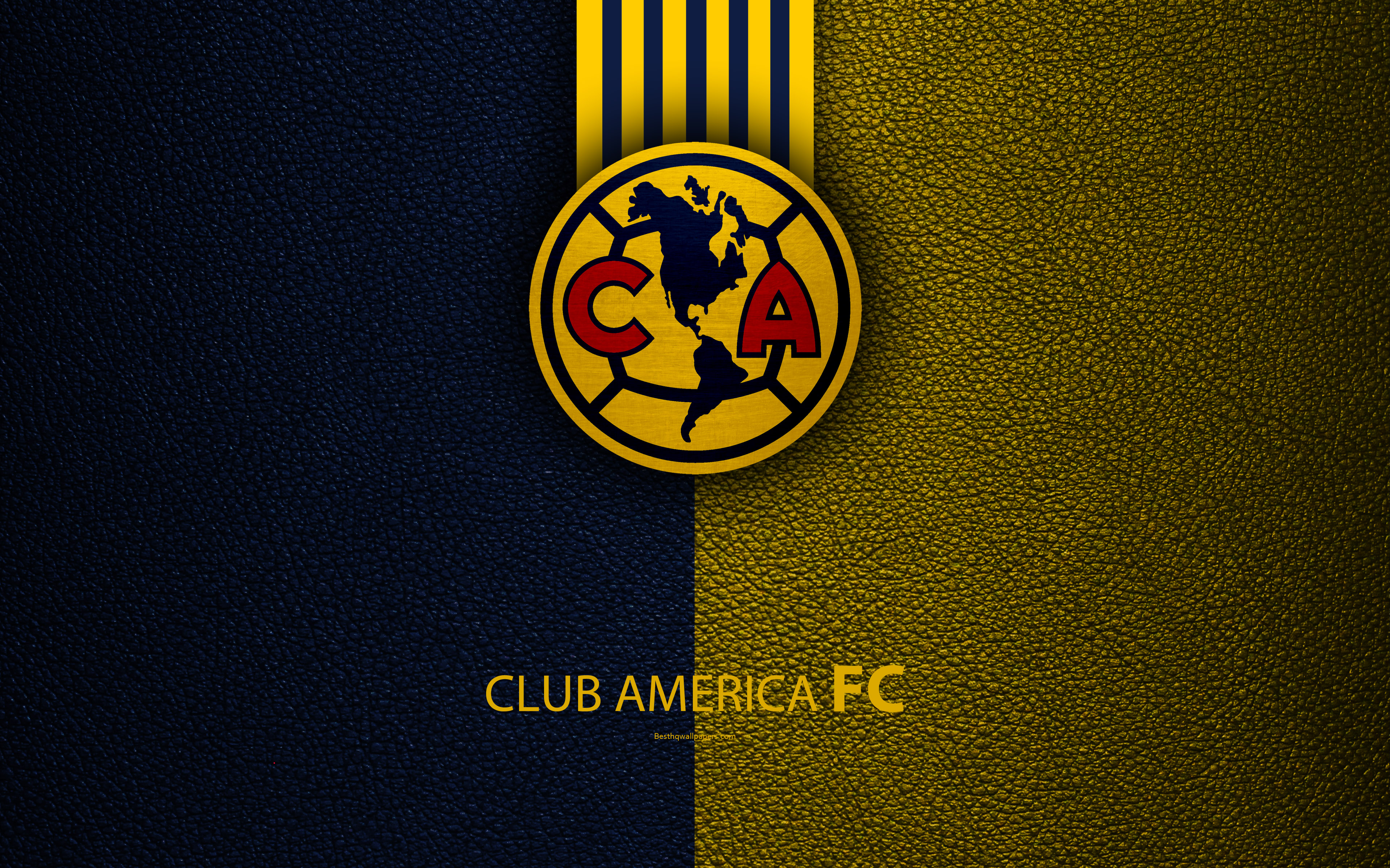 Club America, 4k, Skin Texture, Logo, Mexican Football - Club America 2018 Logo , HD Wallpaper & Backgrounds