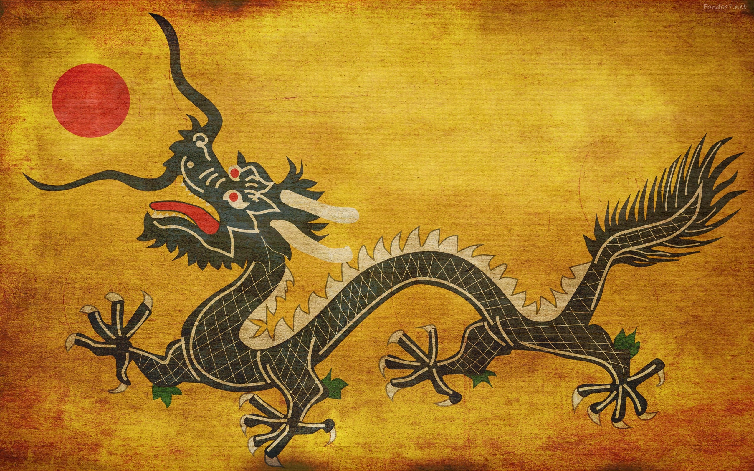 Http - //fondos7 - - Old Chinese Dragon Art , HD Wallpaper & Backgrounds