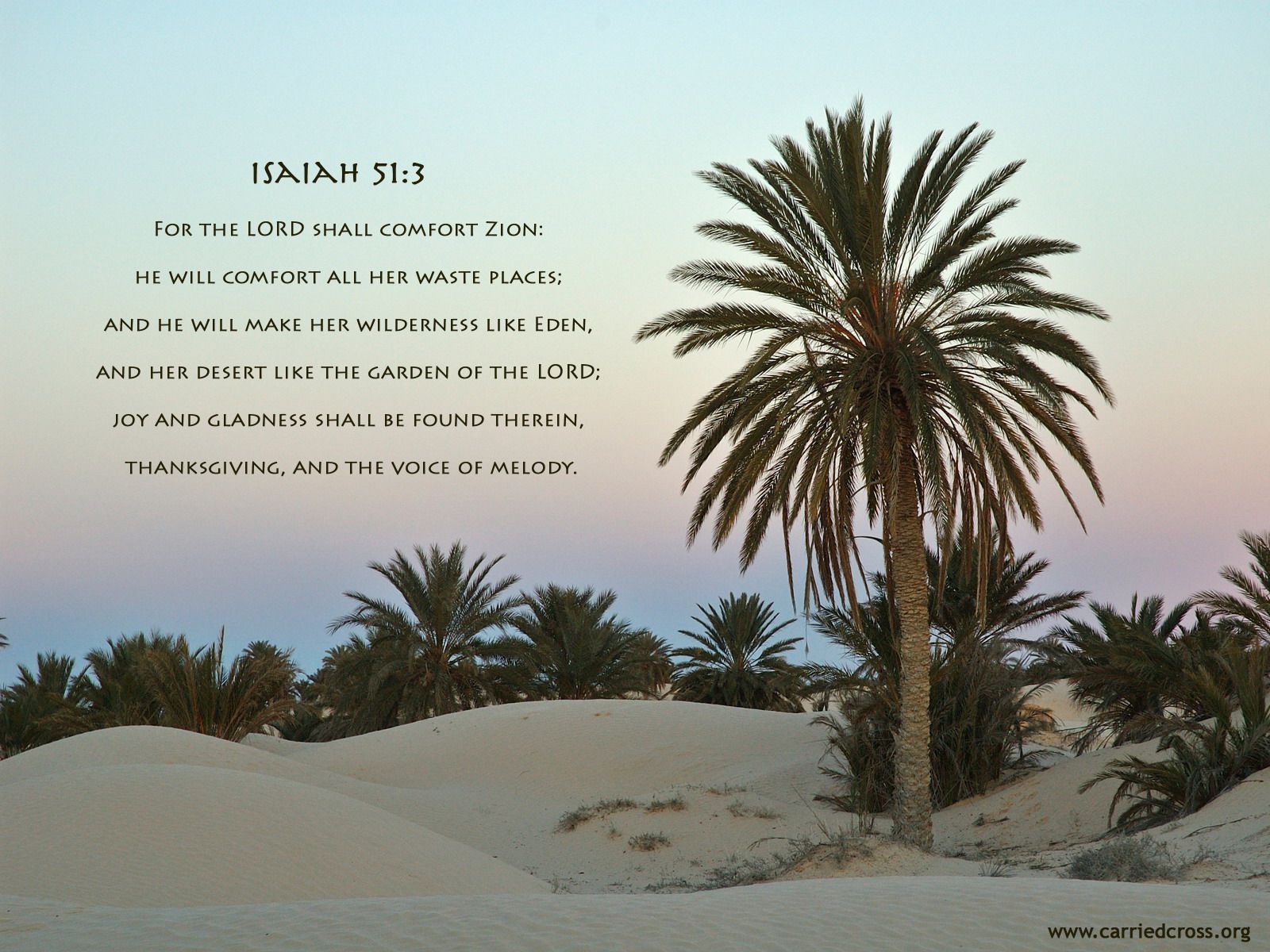 Click Here - Isaiah 51 3 , HD Wallpaper & Backgrounds