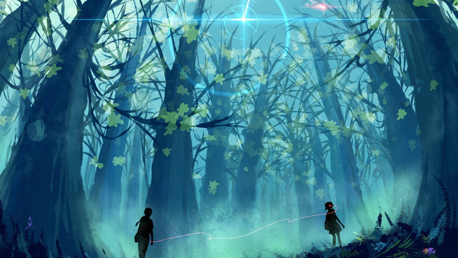 Anime - Anime In Forest , HD Wallpaper & Backgrounds
