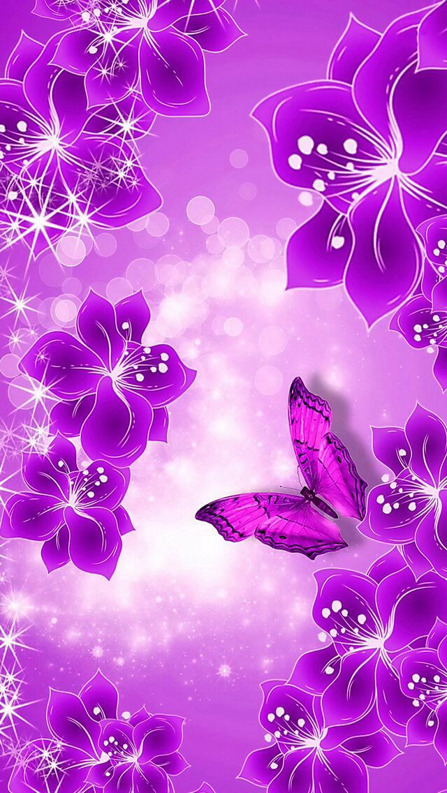 Pãºrpura Y Negro Mariposa Fondos Documento Pinterest - Pink And Purple Butterfly , HD Wallpaper & Backgrounds