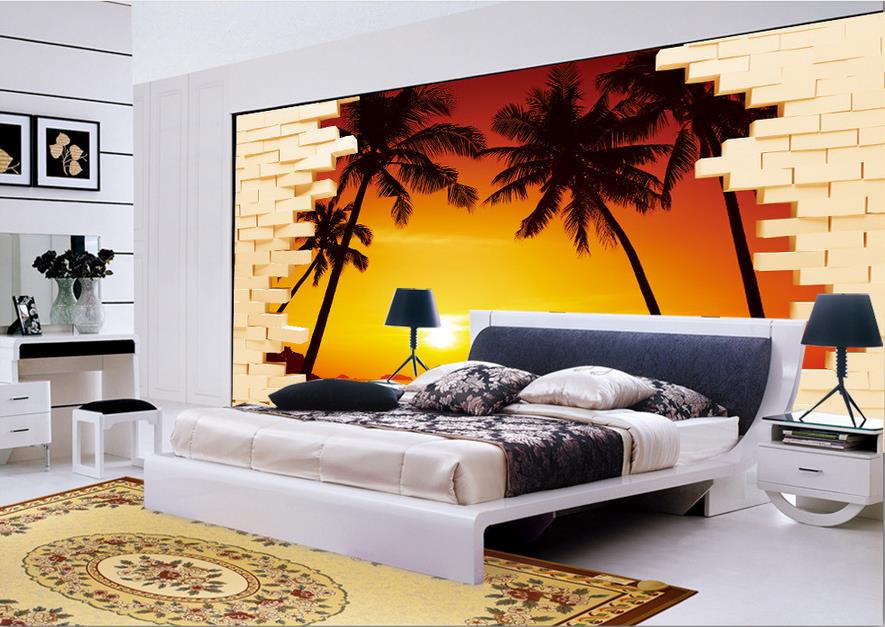 Personalizar Paredes Vivas Wallpapers Amanecer Y El - Bedroom Wallpaper Wall 3d , HD Wallpaper & Backgrounds