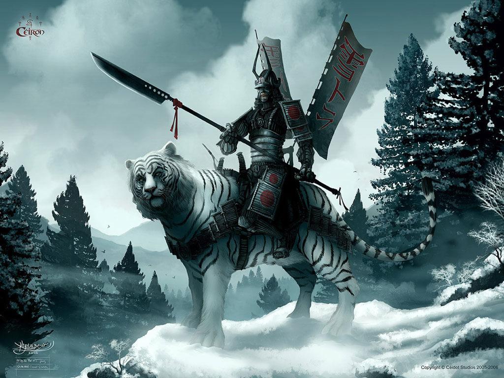 White Tiger Fantasy Art , HD Wallpaper & Backgrounds