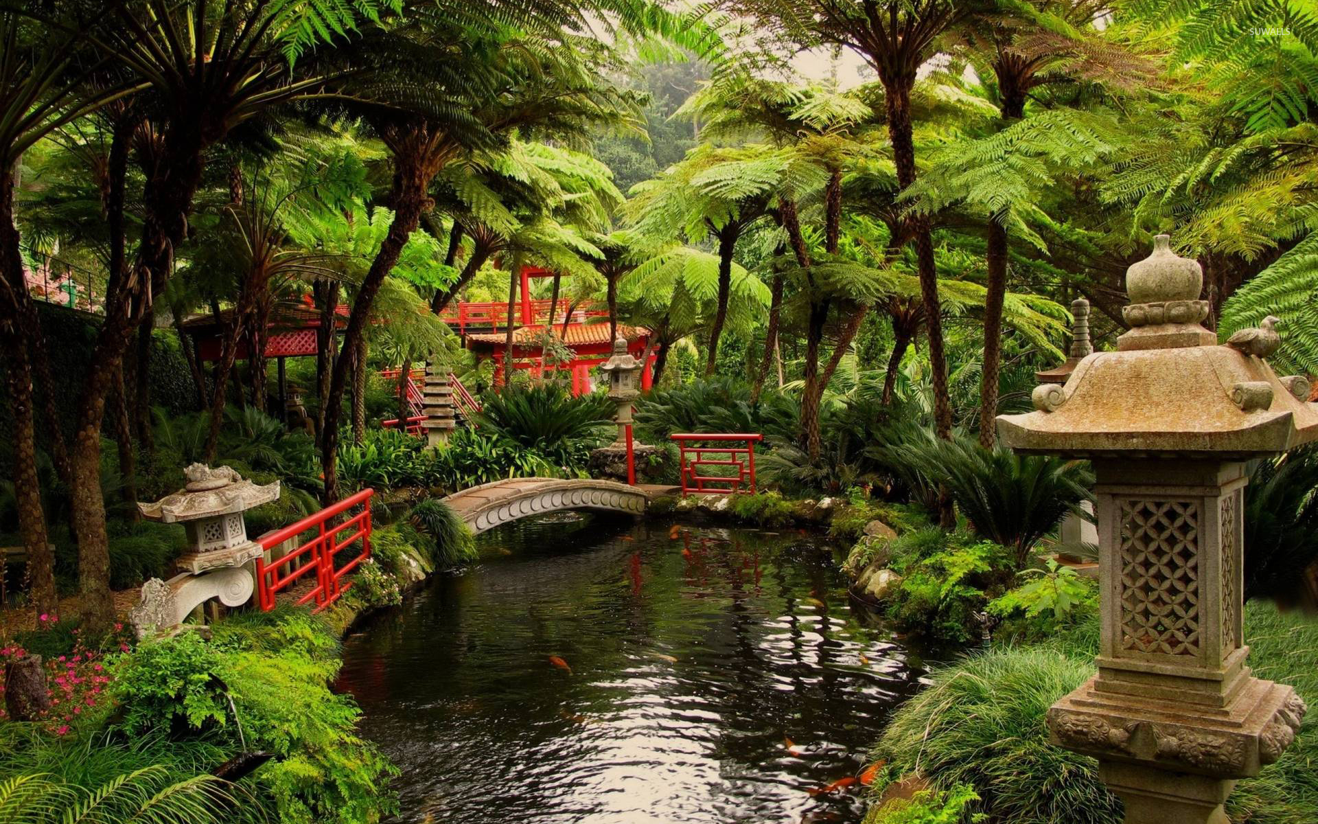 Japanese Garden Wallpapers - Japanese Garden , HD Wallpaper & Backgrounds