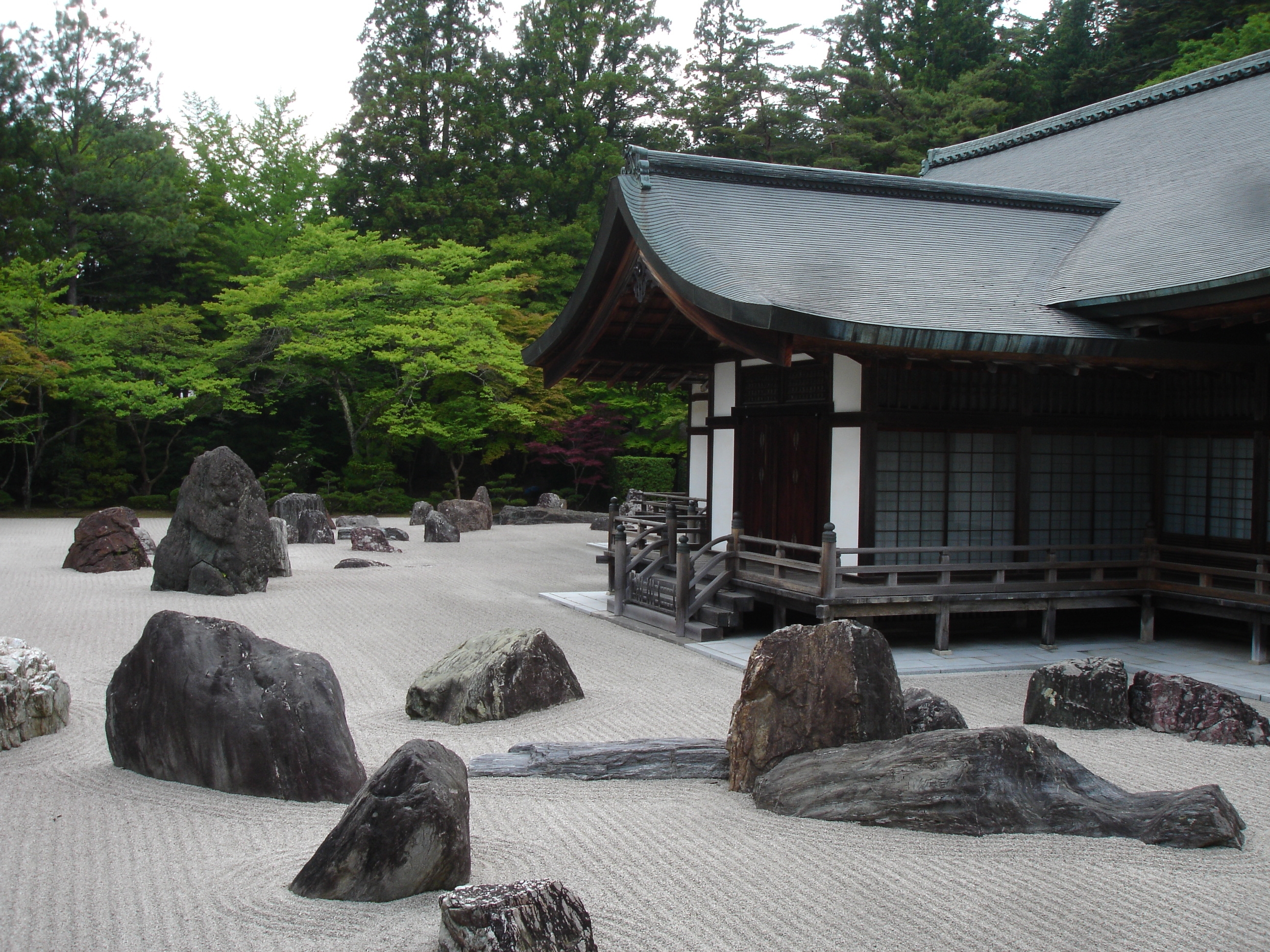 Rocas En Un Jardín Zen Japonés - Kongōbu-ji , HD Wallpaper & Backgrounds
