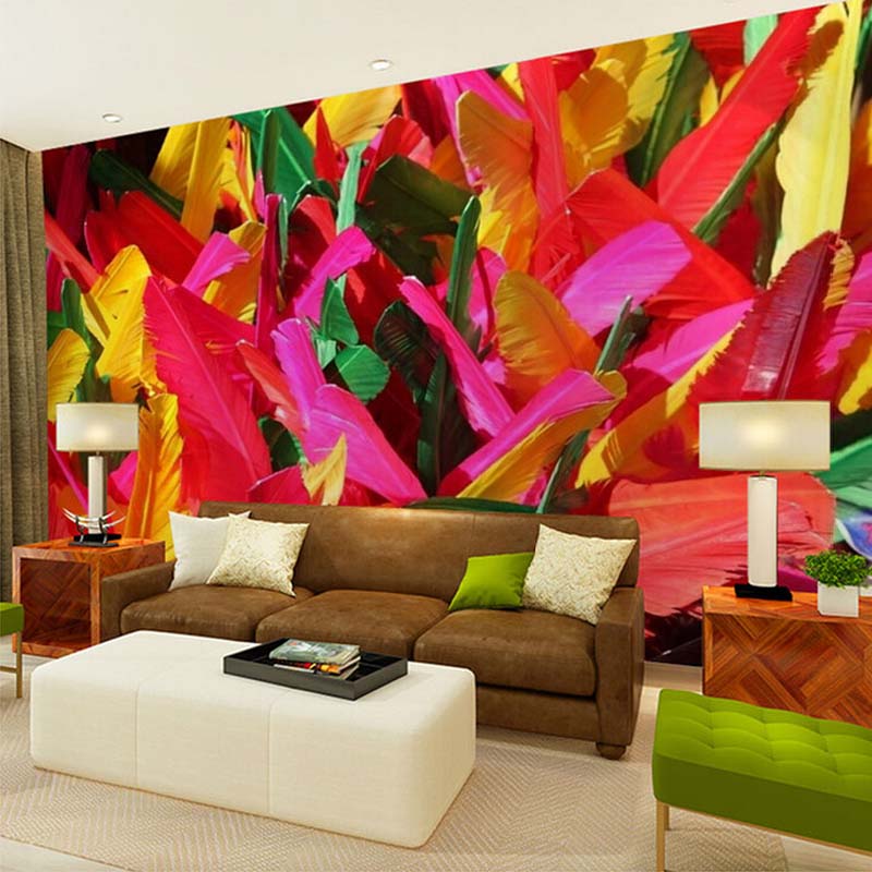 Custom 3d Mural Wallpaper Modern Abstract Wall Art - Colorful Abstract Wall Mural , HD Wallpaper & Backgrounds