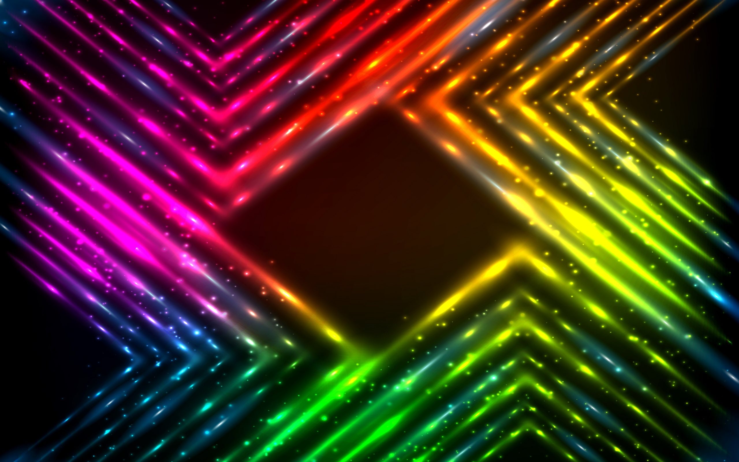 Download Wallpapers Neon Rays, Lights, Creative, Abstract - Background Fluor , HD Wallpaper & Backgrounds