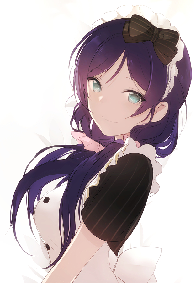 Toujou Nozomi Download Toujou Nozomi Image - Black Hair Anime Girl Maid , HD Wallpaper & Backgrounds