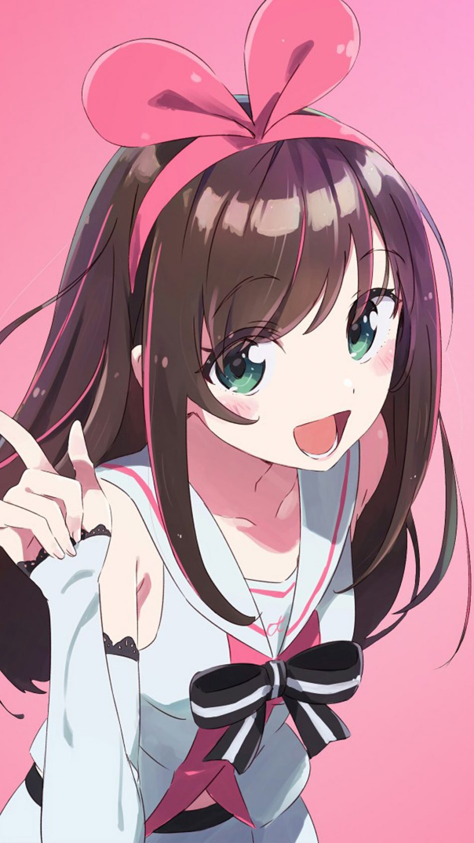 Kizuna Ai Anime Girl Hd Mobile Wallpaper - Anime Wallpaper Phone 4k , HD Wallpaper & Backgrounds