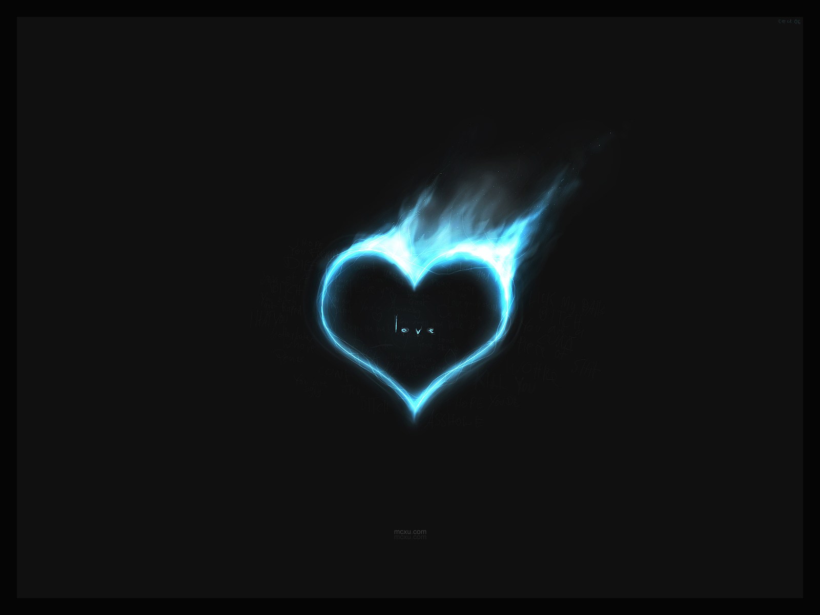 Emo - Love Heart With Black Background , HD Wallpaper & Backgrounds