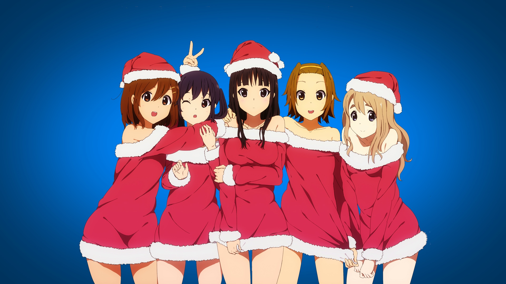 Hot Anime Christmas Hd Wallpaper Desktop Background - Christmas Anime , HD Wallpaper & Backgrounds