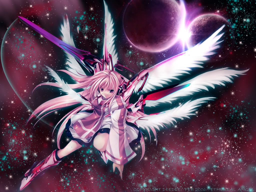Anime Desktops Wallpaper Galaxy Angel Anime Girl 70700 Hd
