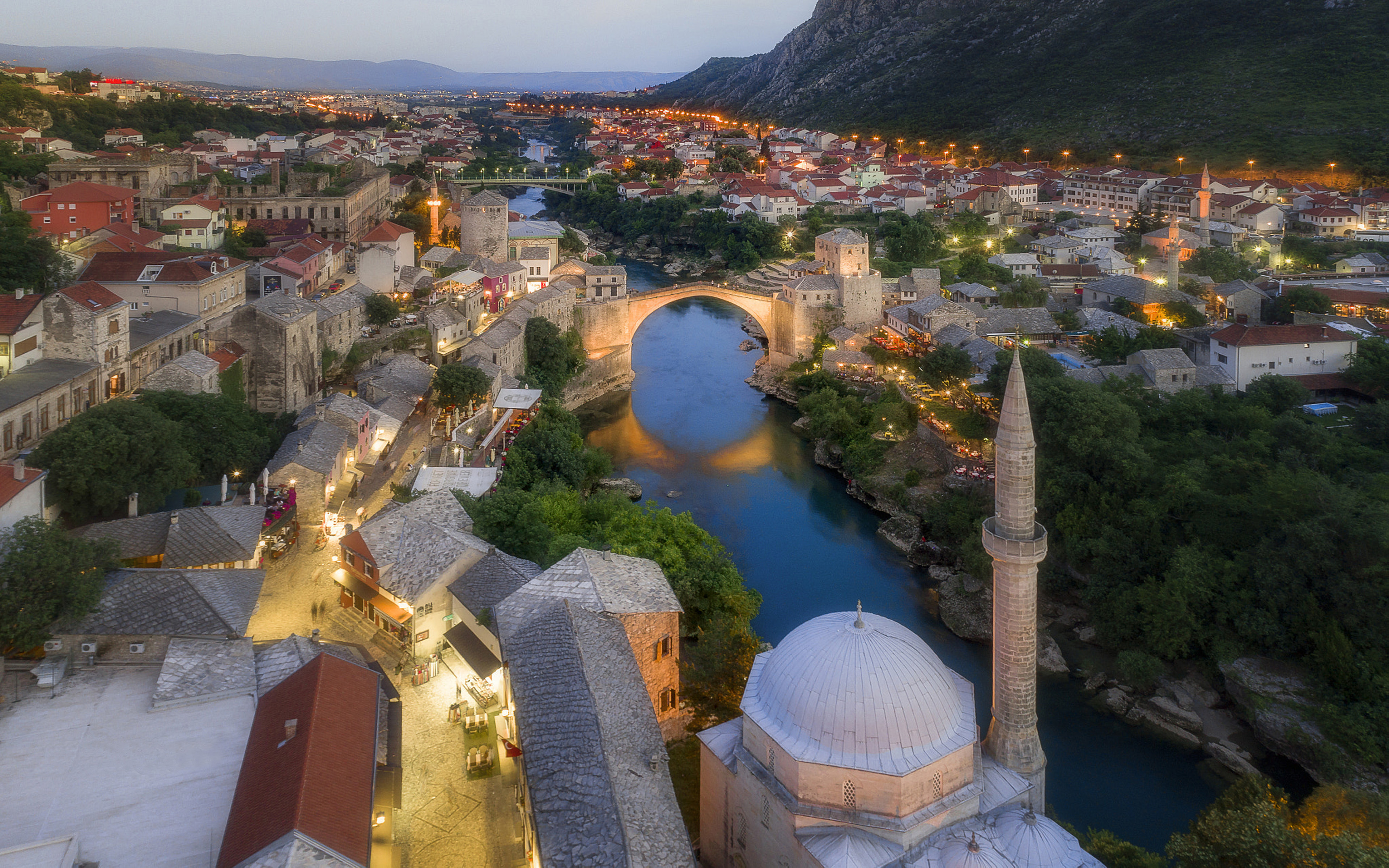 Bosnia And Herzegovina Old Bridge Mostar 4k Ultra Hd - Mostar Wallpaper 4k , HD Wallpaper & Backgrounds