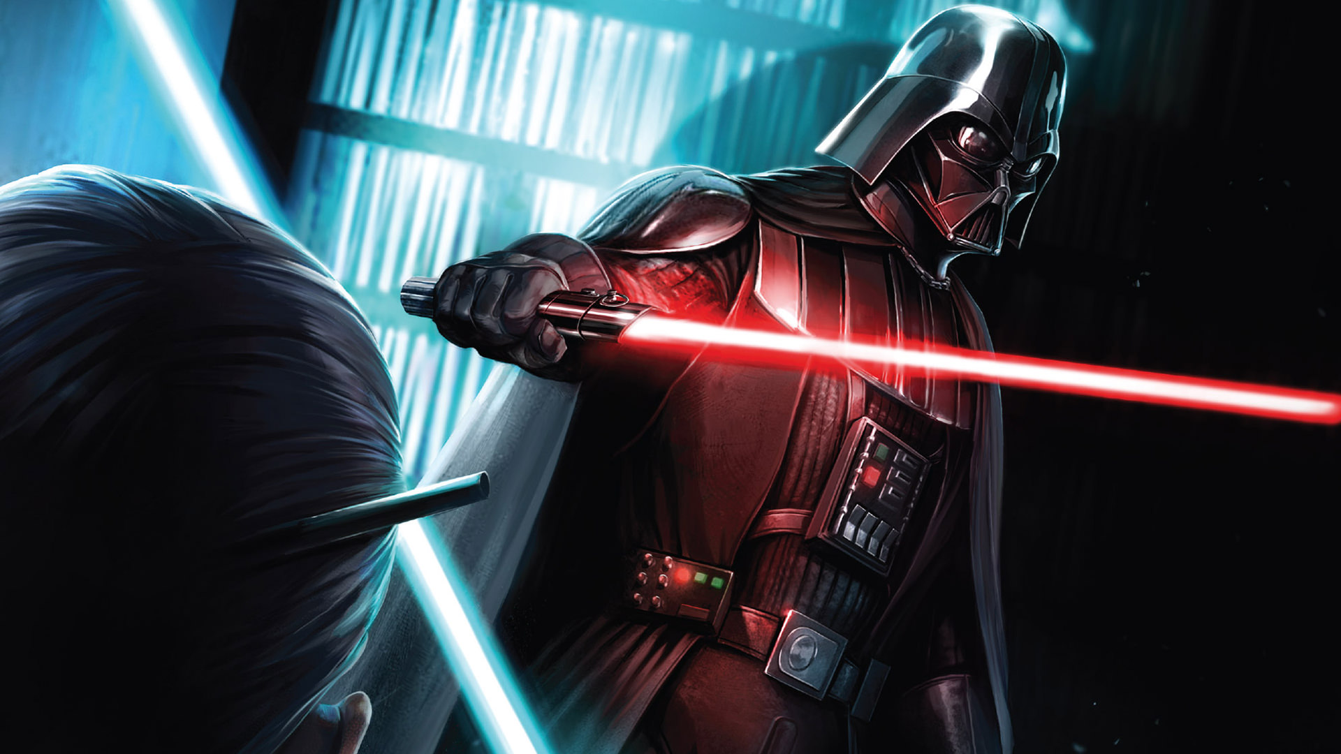 Darth Vader Lightsaber , HD Wallpaper & Backgrounds