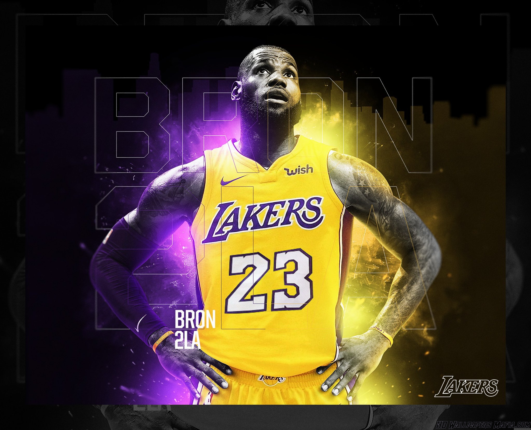 Lebron James Lakers Wallpaper - Lebron James Background Lakers , HD Wallpaper & Backgrounds