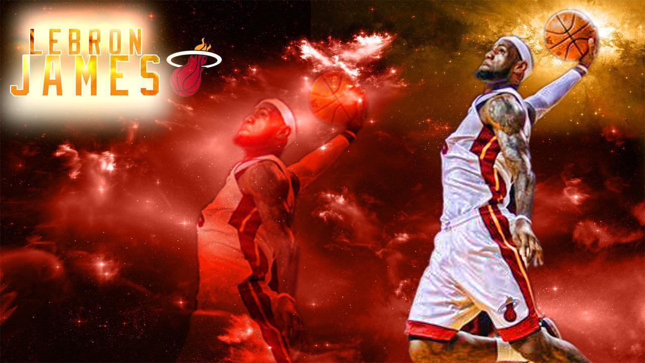 Lebron James Wallpaper Miami Heat , HD Wallpaper & Backgrounds