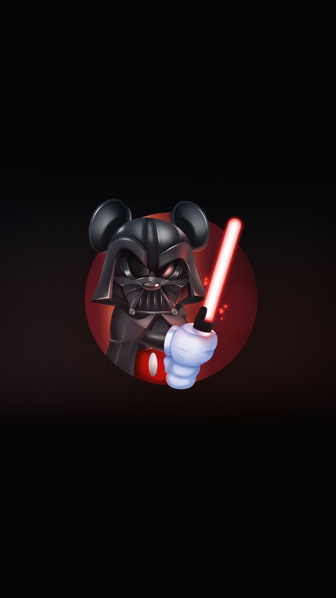 Micky Mouse, Darth Vader, Star Wars, Minimal, Art, - Mickey Mouse Dark , HD Wallpaper & Backgrounds