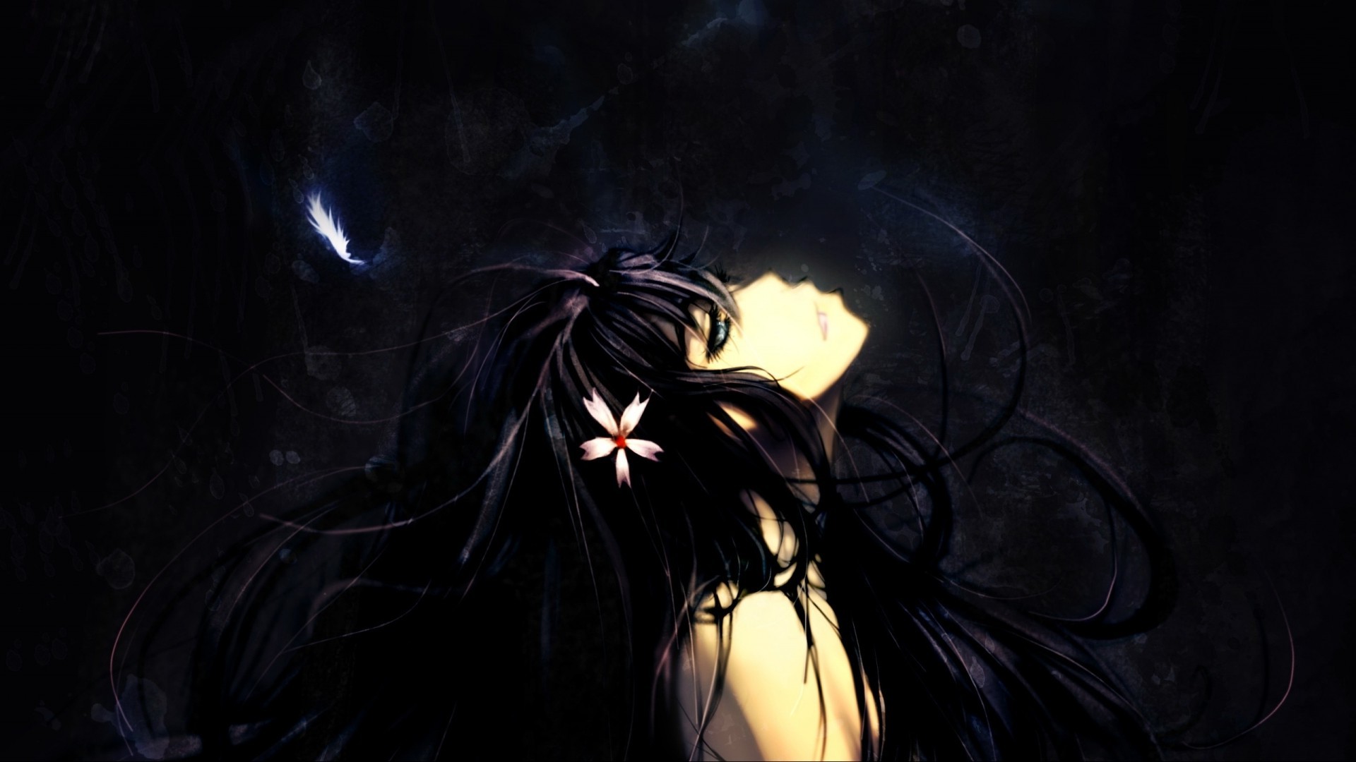 Dark Anime Wallpaper Hd - Anime Girl Wallpaper Dark , HD Wallpaper & Backgrounds