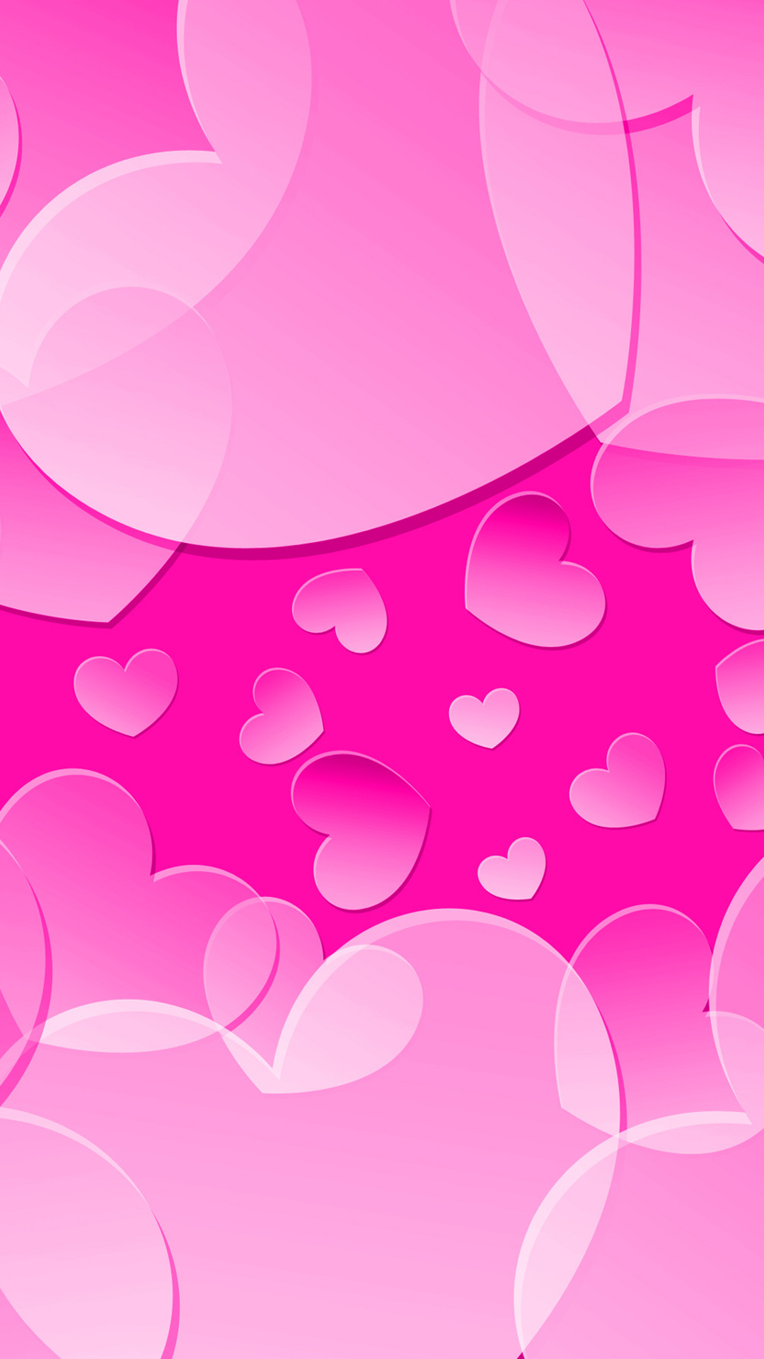 Pink Iphone Wallpapers 1 - Pink Love Hearts Background , HD Wallpaper & Backgrounds