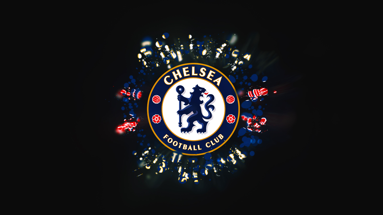 In Dark Background Chelsea Fc Golden Blue Wallpaper - Chelsea Fc Wallpaper 2018 , HD Wallpaper & Backgrounds