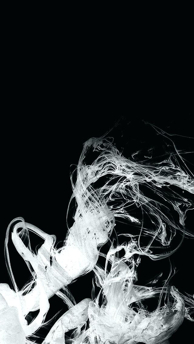 Smoke Iphone Wallpaper Art White Fire Weed 5 Skull - Black And White Iphone X , HD Wallpaper & Backgrounds