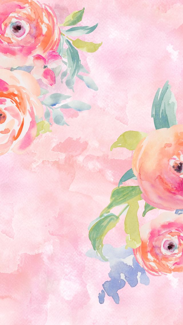 Download Custom Size - Watercolor Iphone Wallpaper Hd , HD Wallpaper & Backgrounds