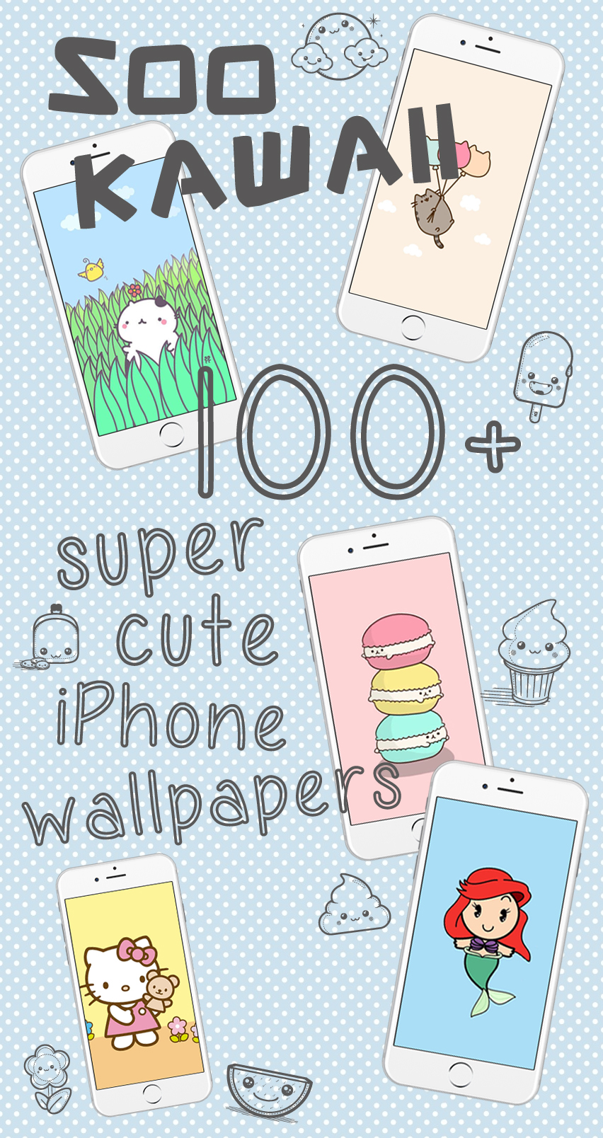 100 Soo Kawaii Iphone Wallpapers ☆ Check Them Out At - Cartoon , HD Wallpaper & Backgrounds