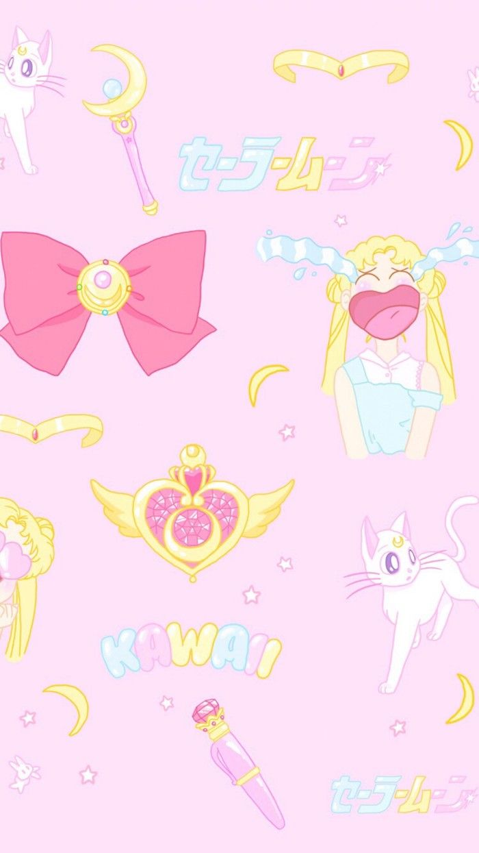 Kawaii Wallpapers - Sailor Moon Phone Wallpaper Hd , HD Wallpaper & Backgrounds