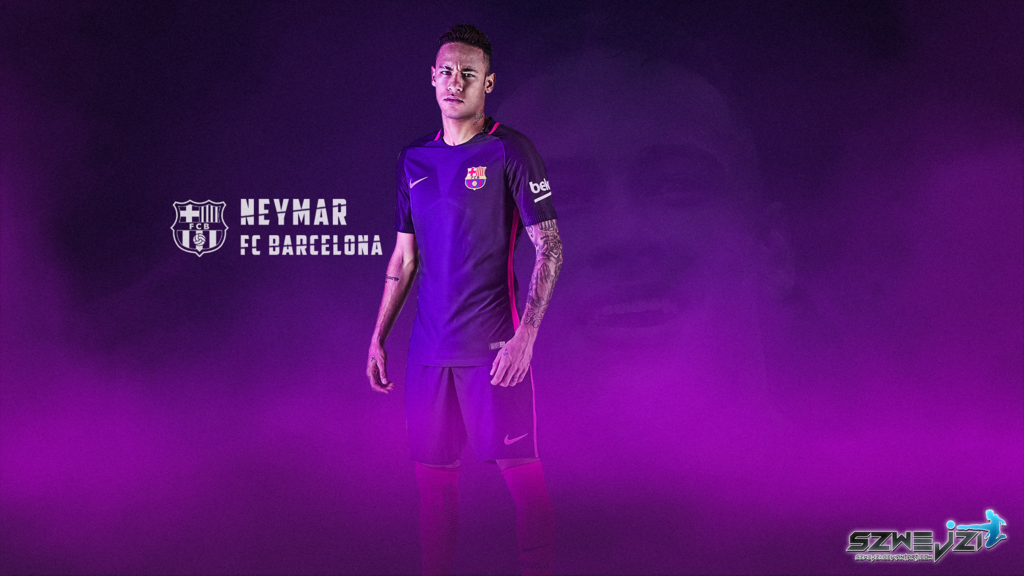 Great Fc Barcelona Neymar Kit Number Fc Barcelona Wallpaper - Neymar 2017 Wallpaper Barcelona , HD Wallpaper & Backgrounds
