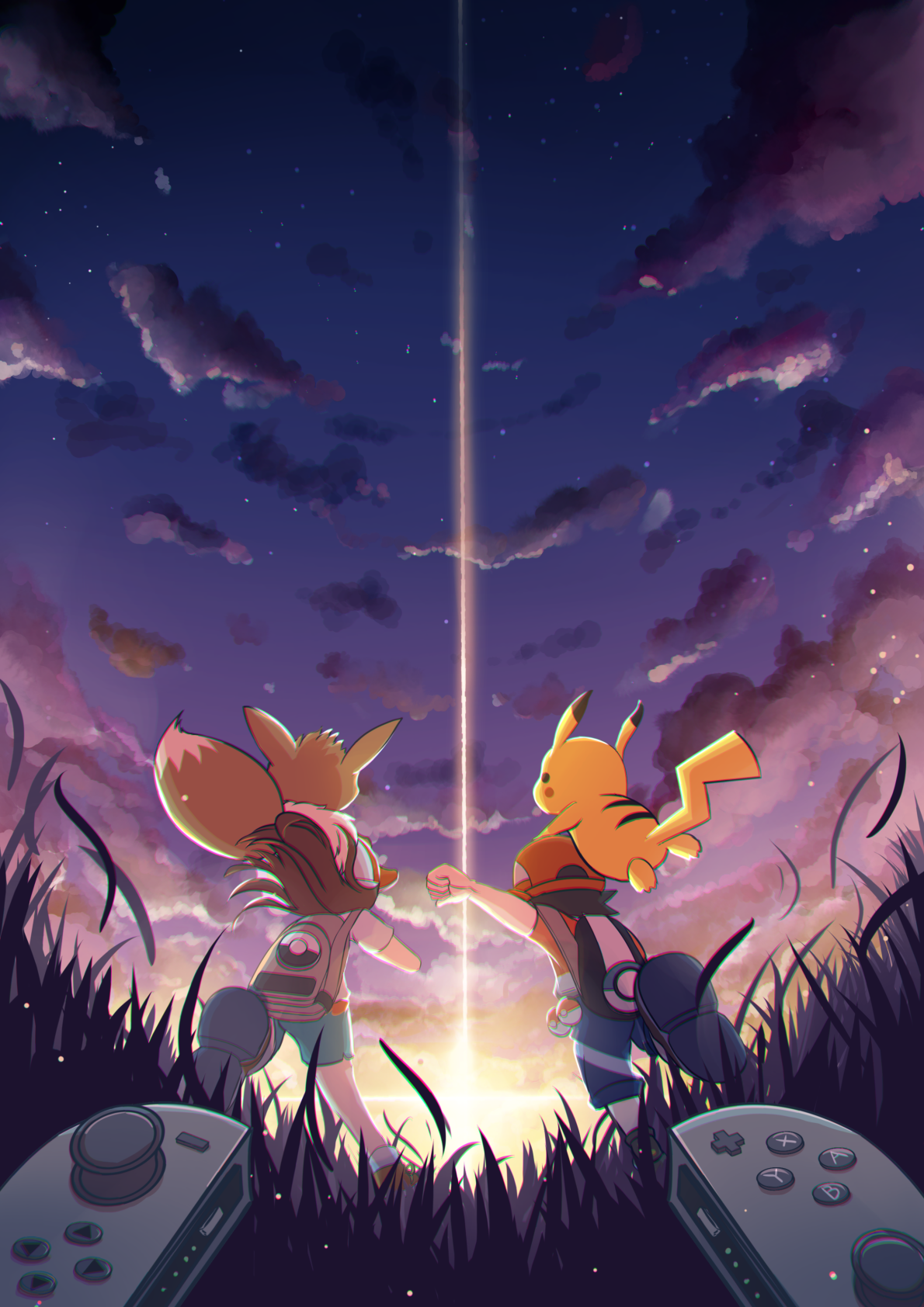 Lets Go Pikachu Wallpaper - Pokemon Let's Go Eevee , HD Wallpaper & Backgrounds