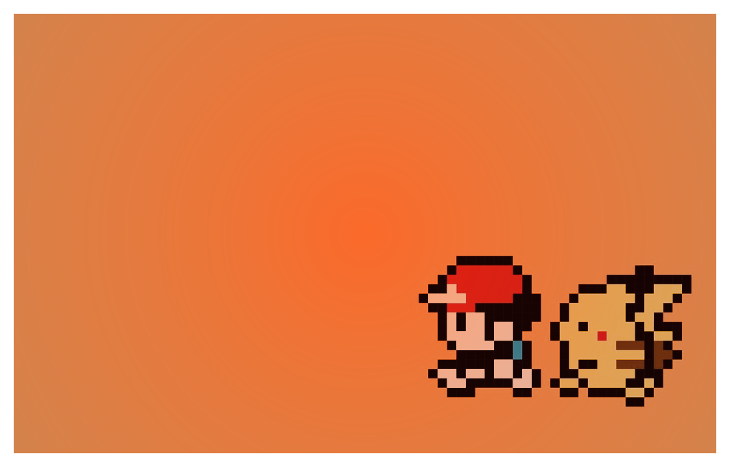 8 Bit Ash And Pikachu Toaster Hd Wallpaper - Pikachu Sprite Pokemon Yellow , HD Wallpaper & Backgrounds