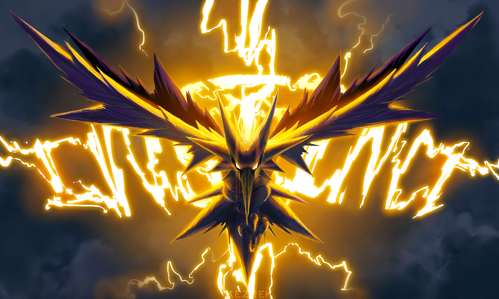 Hd Wallpaper - Pokemon Zapdos , HD Wallpaper & Backgrounds