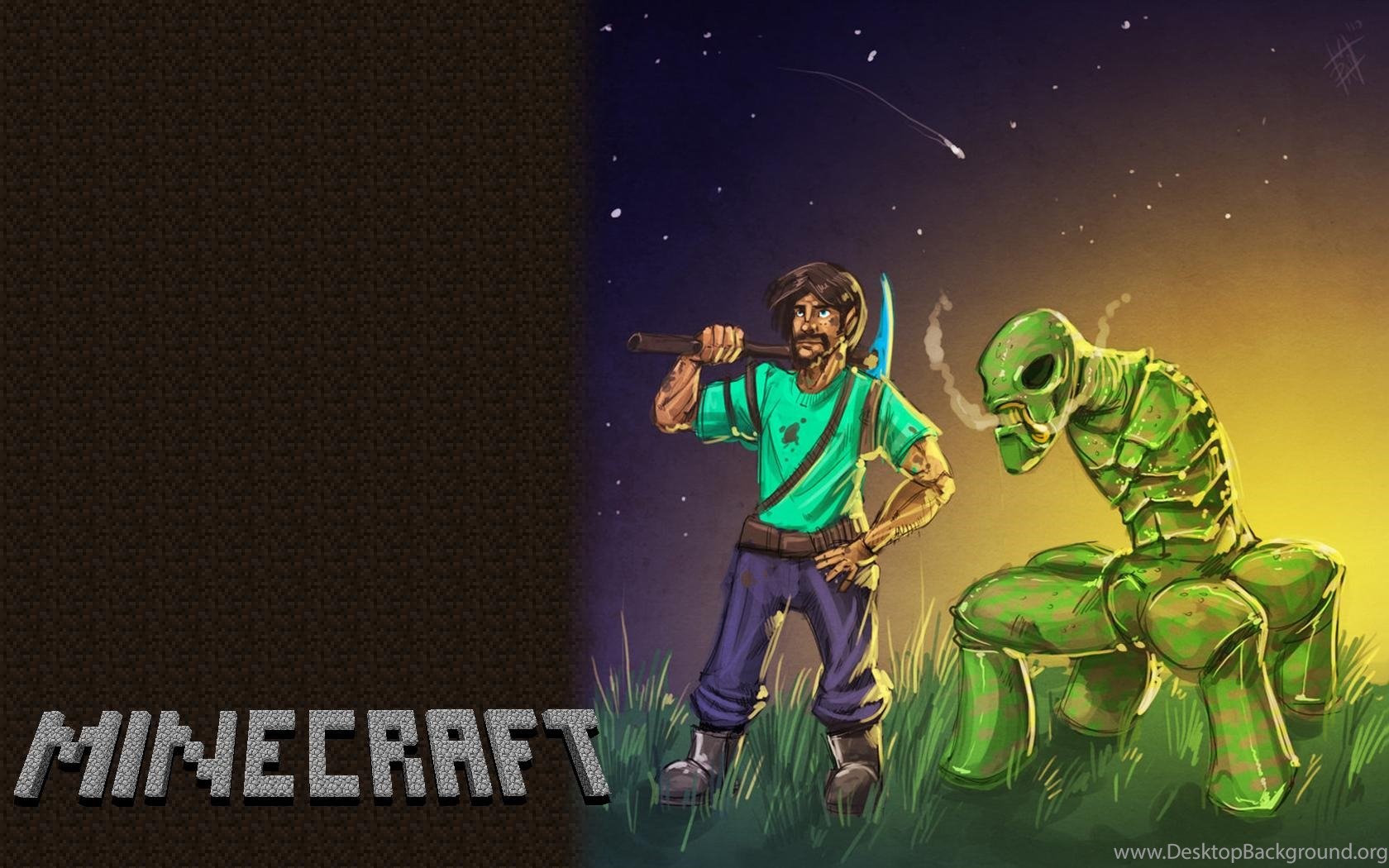 Minecraft Creeper Fan Art , HD Wallpaper & Backgrounds